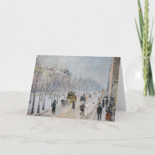 Camille Pissarro - Outer Boulevards, Snö Effect Kort
