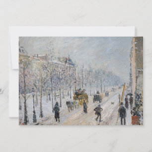 Camille Pissarro - Outer Boulevards, Snö Effect Tack Kort