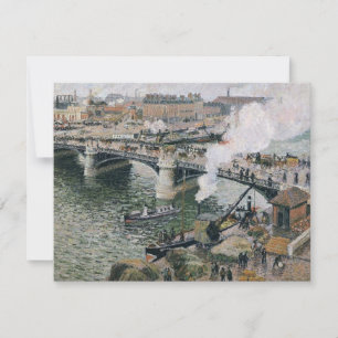 Camille Pissarro Pont Boieldieu in Rouen Painting Kort