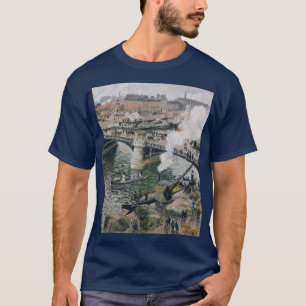 Camille Pissarro Pont Boieldieu in Rouen Painting T Shirt