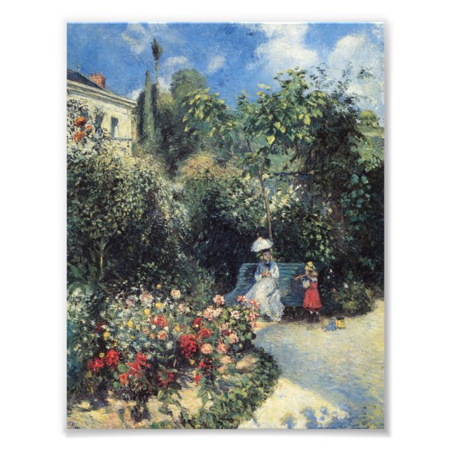 Camille Pissarro Pontoise Garden Fototryck (Framsidan)