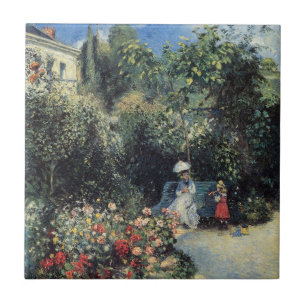 Camille Pissarro Pontoise Garden Kakelplatta