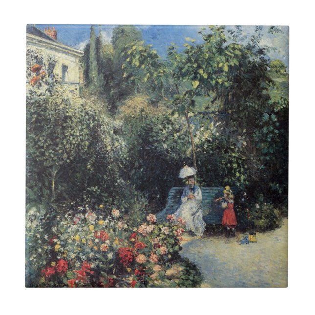 Camille Pissarro Pontoise Garden Kakelplatta (Framsidan)