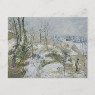 Camille Pissarro - Rabbit Warren vid Pontoise, Snö Vykort