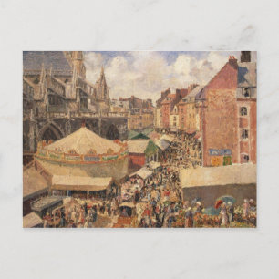 Camille Pissarro Rätten i Dieppe, Sunny Morni Vykort
