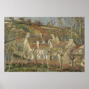 Camille Pissarro - Red Tak, hörnet av byn Poster