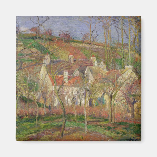 Camille Pissarro | Röda Tak eller hörnet av V Magnet (Framsidan)