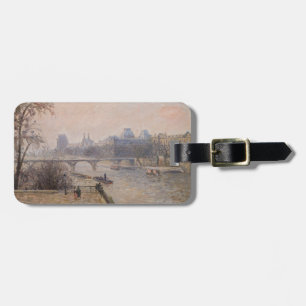 Camille Pissarro - Seine och Louvre Bagagebricka