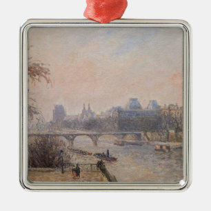 Camille Pissarro - Seine och Louvre Julgransprydnad Metall