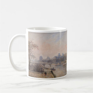 Camille Pissarro - Seine och Louvre Kaffemugg