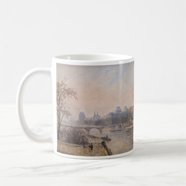Camille Pissarro - Seine och Louvre Kaffemugg (Vänster)
