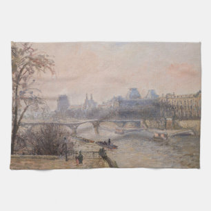 Camille Pissarro - Seine och Louvre Kökshandduk