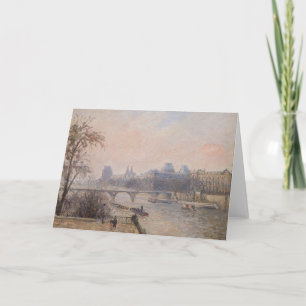 Camille Pissarro - Seine och Louvre Kort