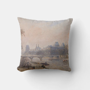 Camille Pissarro - Seine och Louvre Kudde