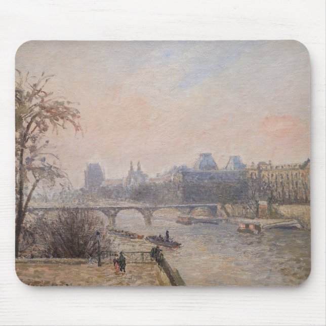 Camille Pissarro - Seine och Louvre Musmatta (Framsidan)