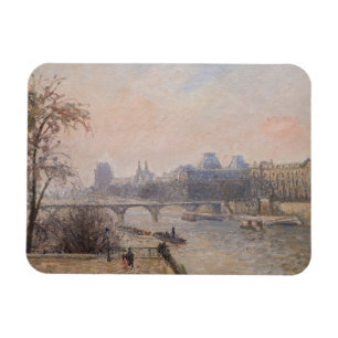 Camille Pissarro - Seine och Louvren Magnet