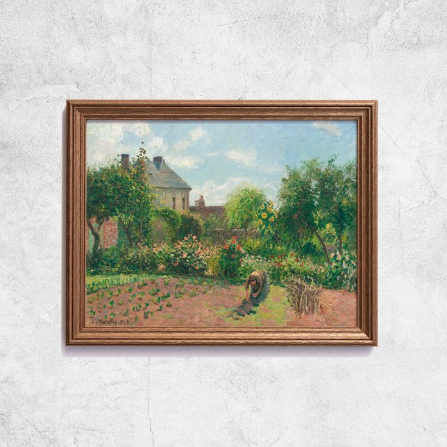 Camille Pissarro The Artists Garden at Eragny Art Poster (Camille Pissarro The Artist's Garden At Eragny Art Poster
)