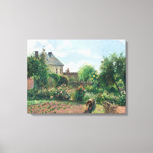 Camille Pissarro The Artists Garden at Eragny Canvastryck (Framsida)