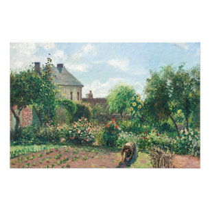 Camille Pissarro The Artists Garden at Eragny Fototryck