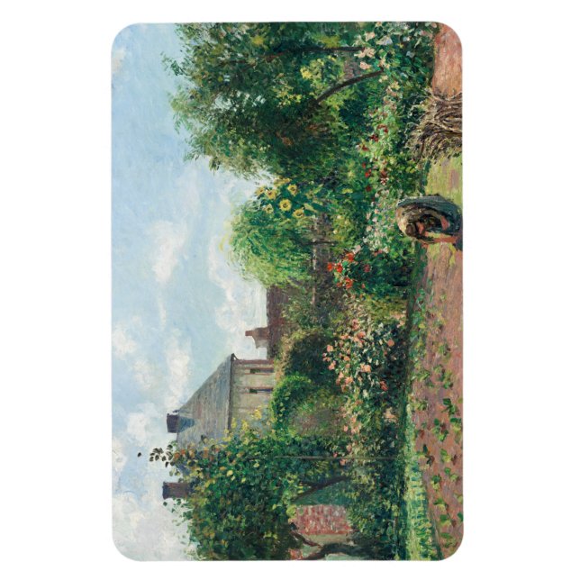 Camille Pissarro The Artists Garden at Eragny Magnet (Vertikal)