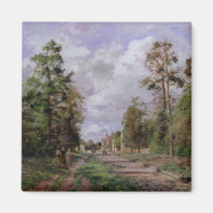 Camille Pissarro vägen till Louveciennes, 1871 Magnet