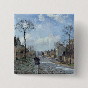Camille Pissarro vägen till Louveciennes, 1872 Knapp
