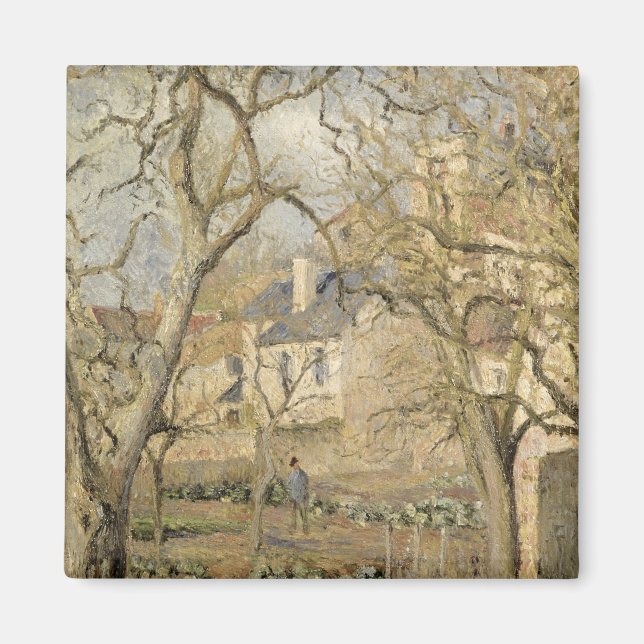 Camille Pissarro | Vegetabiliska trädgårdar, 1878 Magnet (Framsidan)
