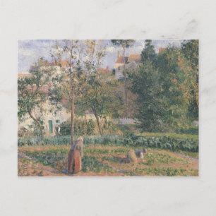 Camille Pissarro Vegetabiliskt trädgårdsarbete v Vykort