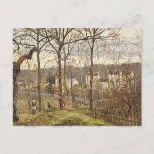 Camille Pissarro Vinterlandskap i Louvecienne Vykort
