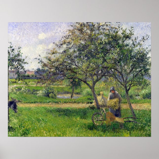 Camille Pissarro | Wheelbarrow, Orchard, 188 Poster (Framsidan)