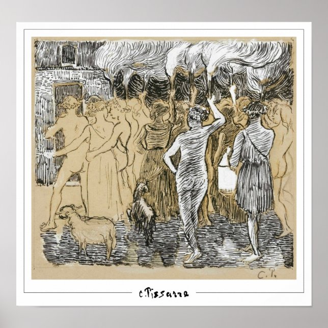 Camille Pissarro Zedign Art Poster #73 (Framsidan)