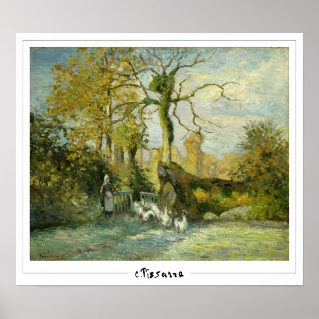 Camille Pissarro Zedign konstaffisch #10 Poster (Framsidan)