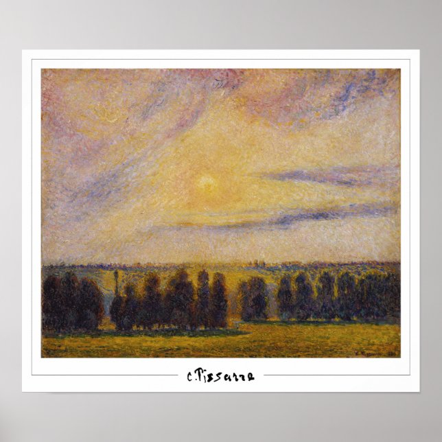 Camille Pissarro Zedign konstaffisch #8-2 Poster (Framsidan)