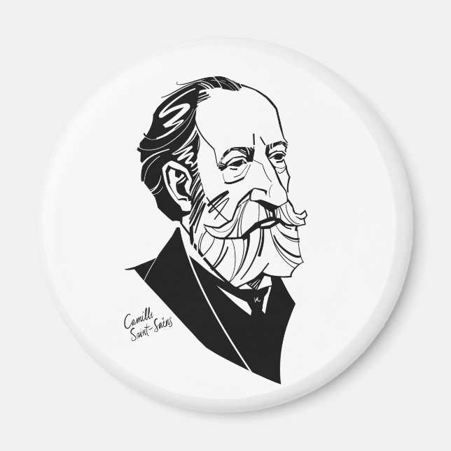 Camille Saint-Saëns Magnet (Framsidan)