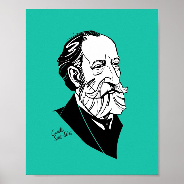 Camille Saint-Saëns Poster (Framsidan)