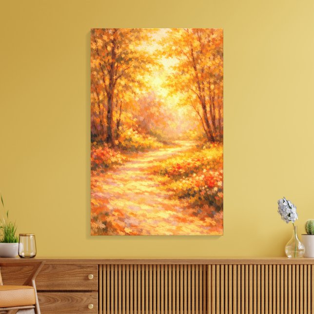 Caminho da Floresta Impressionista Canvastryck (Insitu (Vardagsrum))