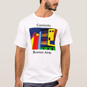 Caminito i Boca, ett område i Buenos Aires Tee Shirt