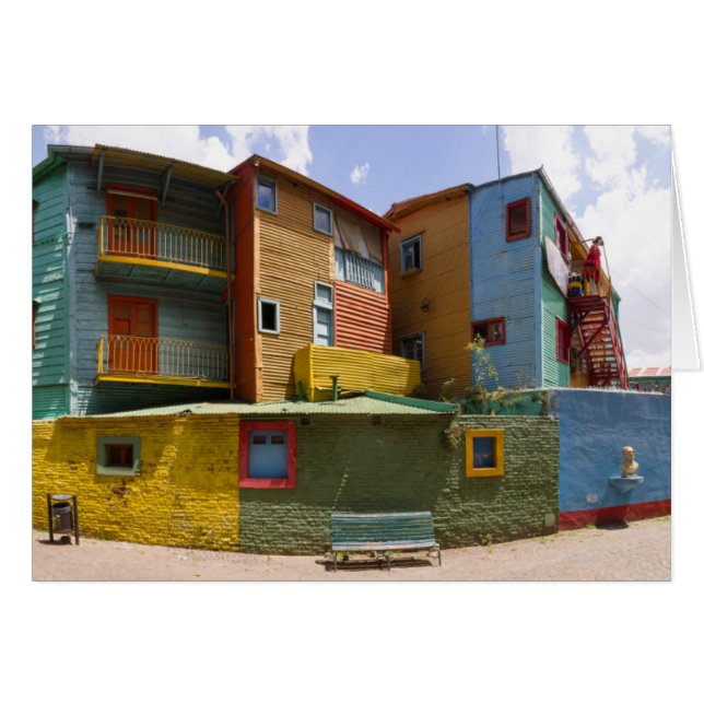 Caminito, La Boca, Buenos Aires Hälsningskort (Framsidan Horizontal)