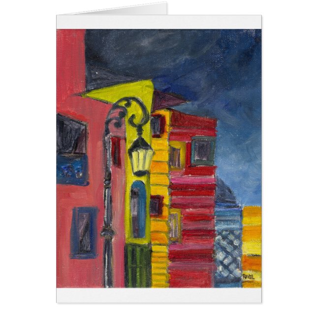 Caminito-La Boca Hälsningskort (Framsidan)