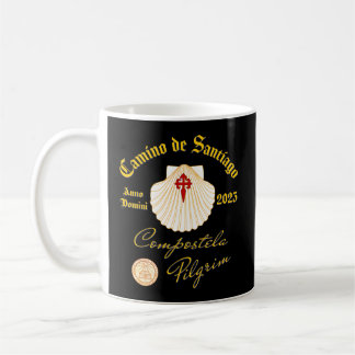 Camino De Santiago Anno Domini 2023 Scallop Snäcka Kaffemugg
