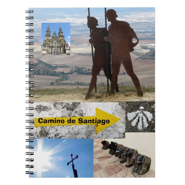 Camino de Santiago anteckningsbok (Framsidan)