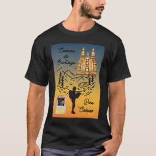 Camino de Santiago Buen Camino Female Pilgrim Shel T Shirt