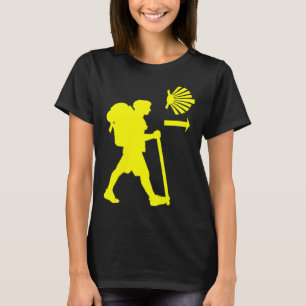 Camino De Santiago De Compostela Spanien Pilgrim V T Shirt