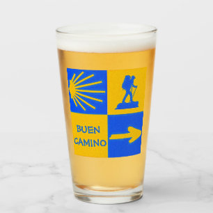 Camino de Santiago Glass Glaskopp