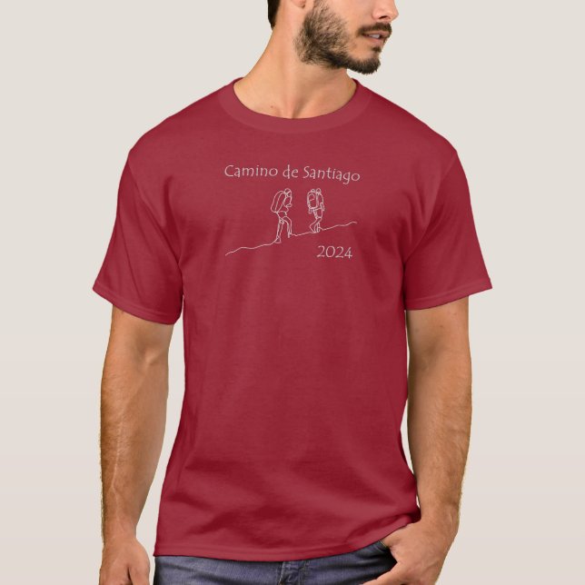 Camino de Santiago Hikers T-Shirt (ljusdesign) (Framsida)