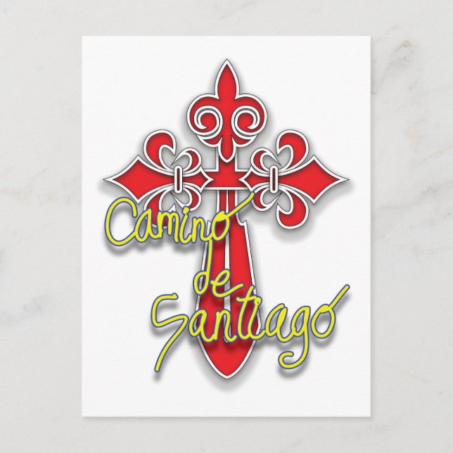 Camino de Santiago Kor Vykort (Framsida)