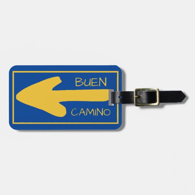 Camino de Santiago Luggage Tag Bagagebricka (Horisontell Framsida)