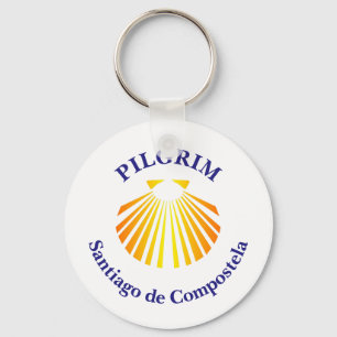 Camino de Santiago pilgrim Nyckelring