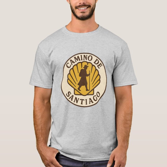 Camino de Santiago Pilgrim tshirt T Shirt (Framsida)