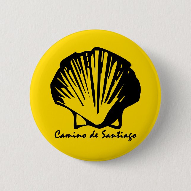 Camino de Santiago, Pilgrims Badge Knapp (Framsida)